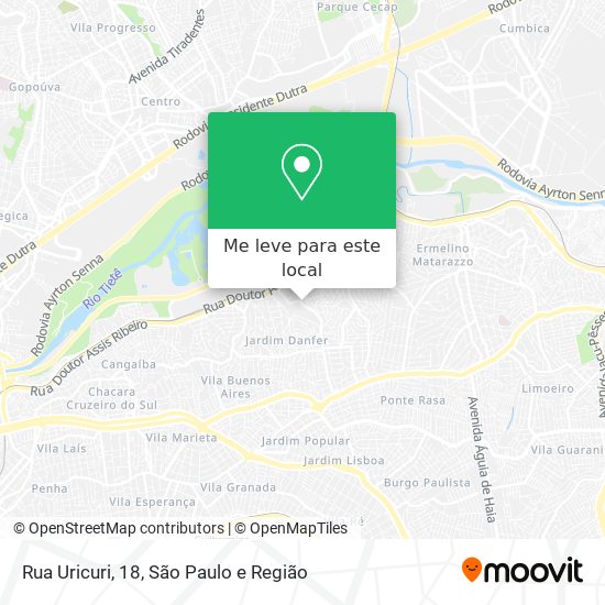 Rua Uricuri, 18 mapa
