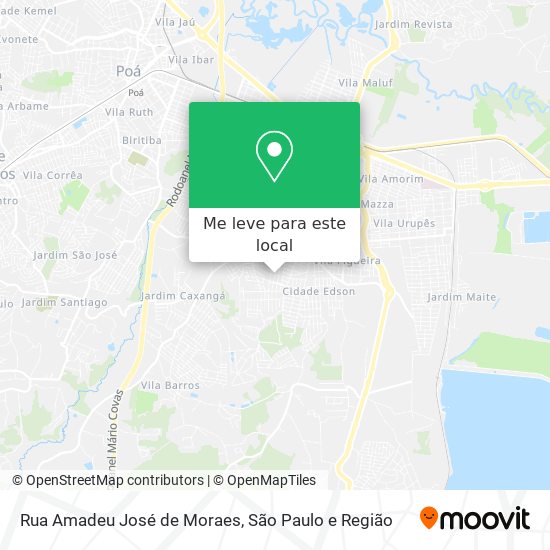 Rua Amadeu José de Moraes mapa