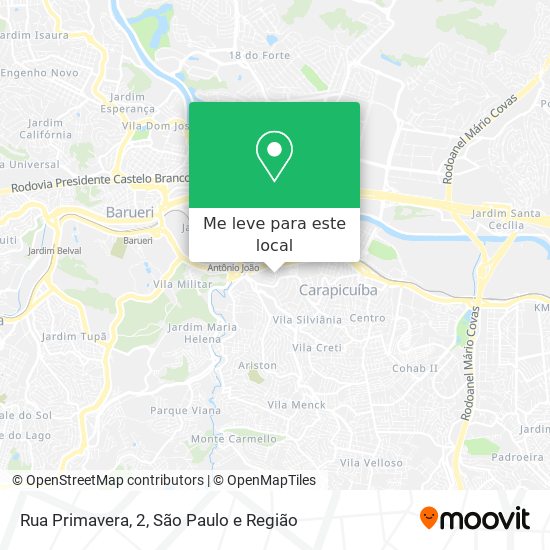 Rua Primavera, 2 mapa