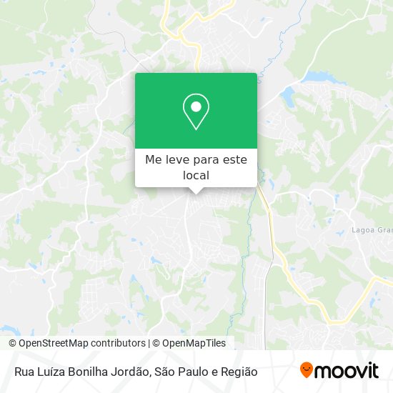 Rua Luíza Bonilha Jordão mapa