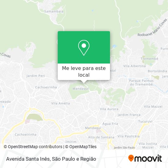 Avenida Santa Inês mapa