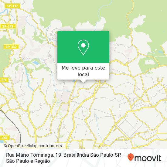 Rua Mário Tominaga, 19, Brasilândia São Paulo-SP mapa