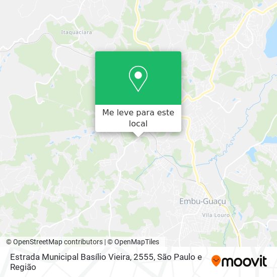 Estrada Municipal Basílio Vieira, 2555 mapa
