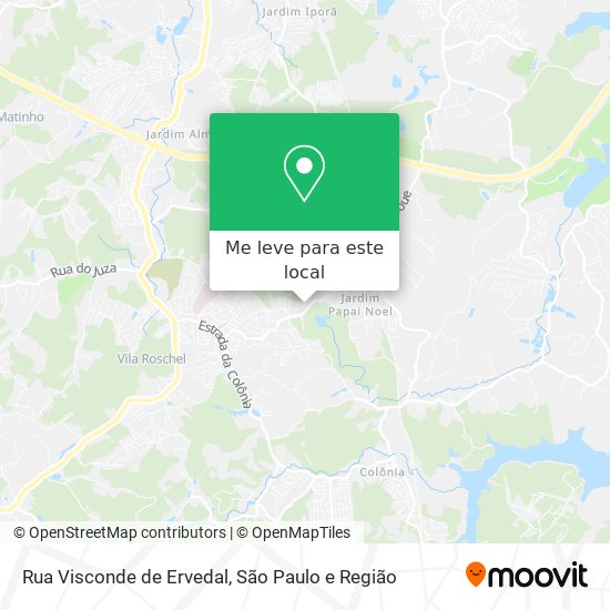 Rua Visconde de Ervedal mapa