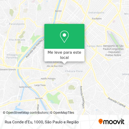 Rua Conde d'Eu, 1000 mapa