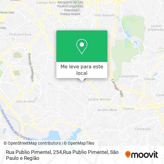 Rua Publio Pimentel, 254,Rua Publio Pimentel mapa