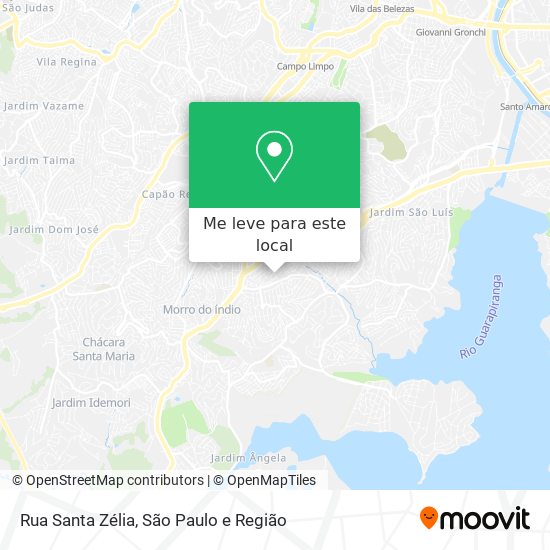 Rua Santa Zélia mapa