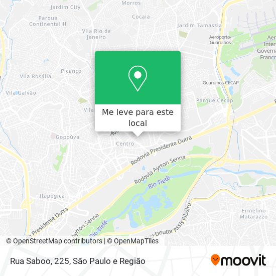 Rua Saboo, 225 mapa