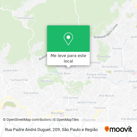 Rua Padre André Duguet, 209 mapa