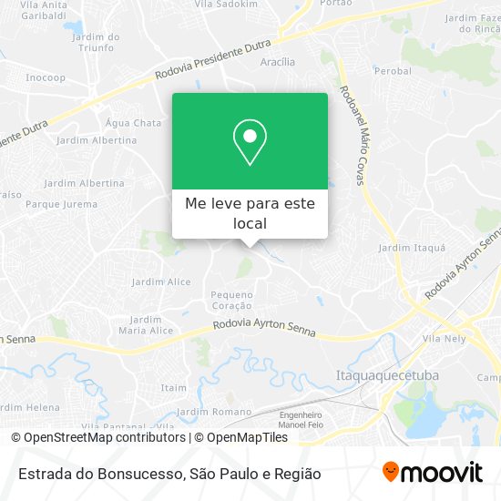 Estrada do Bonsucesso mapa
