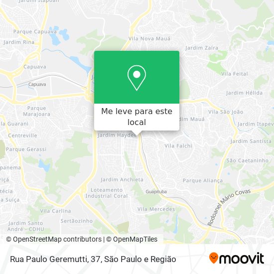 Rua Paulo Geremutti, 37 mapa