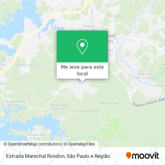 Estrada Marechal Rondon mapa