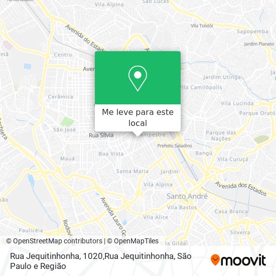Rua Jequitinhonha, 1020,Rua Jequitinhonha mapa