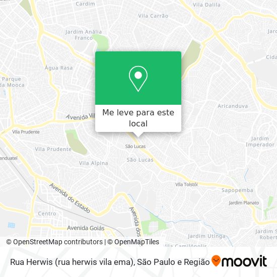 Rua Herwis (rua herwis vila ema) mapa
