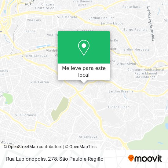 Rua Lupionópolis, 278 mapa