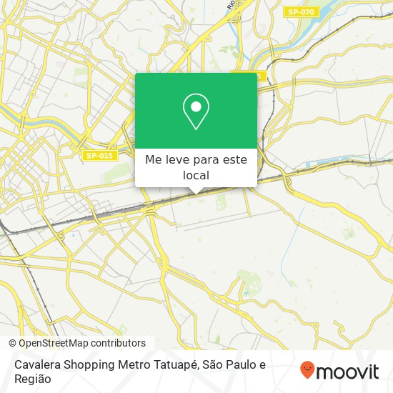 Cavalera Shopping Metro Tatuapé, Rua Melo Freire, 41 Tatuapé São Paulo-SP 03314-030 mapa