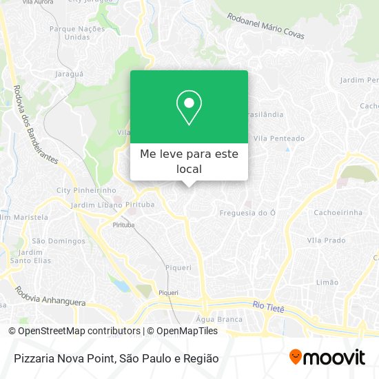 Pizzaria Nova Point mapa