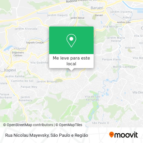 Rua Nicolau Mayevsky mapa