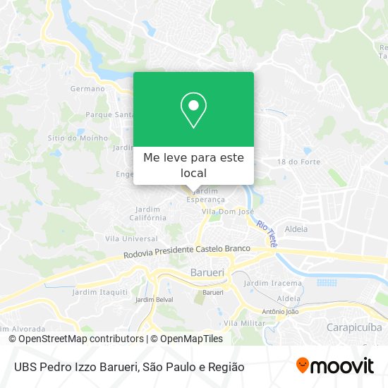 UBS Pedro Izzo Barueri mapa