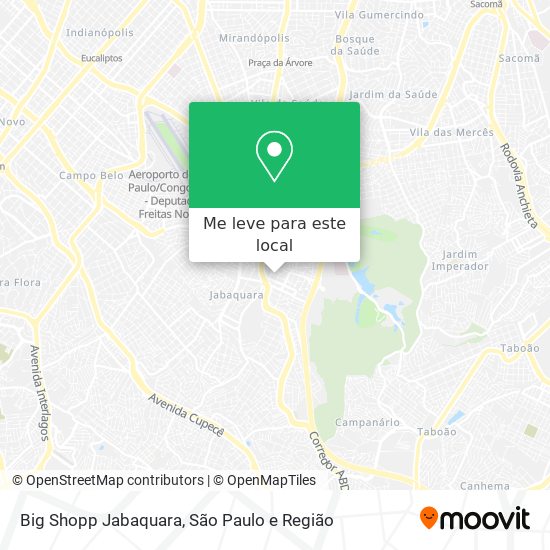 Big Shopp Jabaquara mapa