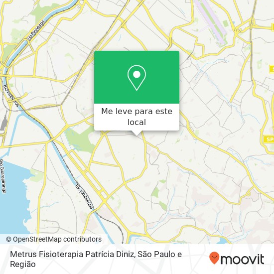 Metrus Fisioterapia Patrícia Diniz, Avenida Sargento Geraldo Sant'Ana, 1130 Campo Grande São Paulo-SP 04674-225 mapa