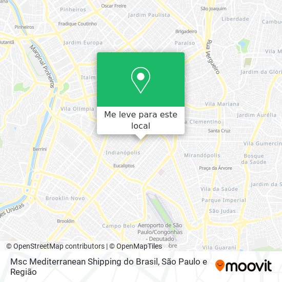 Msc Mediterranean Shipping do Brasil mapa
