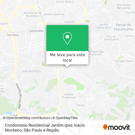 Condomínio Residencial Jardim Ipes Inácio Monteiro mapa