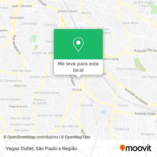 Vegas Outlet mapa