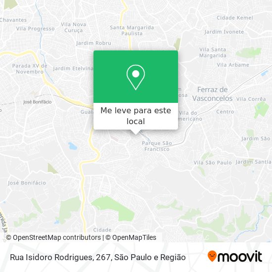 Rua Isidoro Rodrigues, 267 mapa