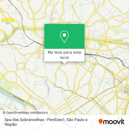 Spa das Sobrancelhas - Perdizes1 mapa