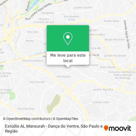 Estúdio AL Mansurah - Dança do Ventre mapa