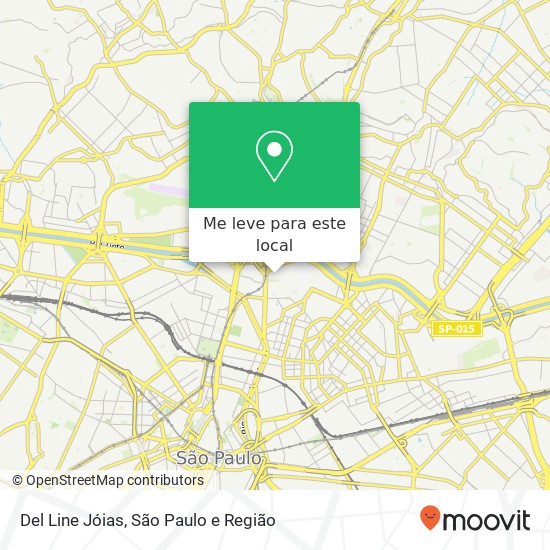 Del Line Jóias, Pari São Paulo-SP mapa