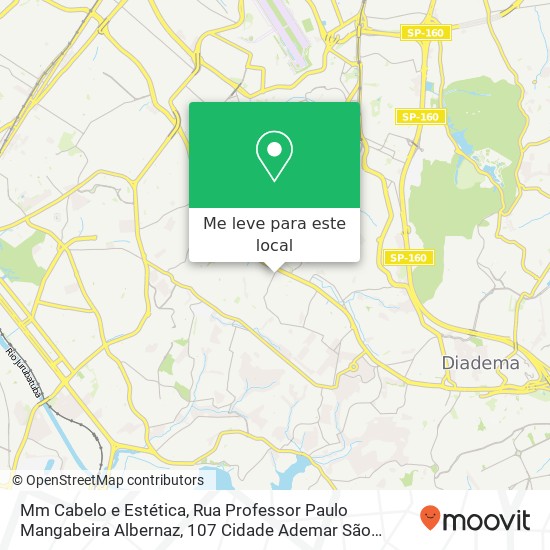 Mm Cabelo e Estética, Rua Professor Paulo Mangabeira Albernaz, 107 Cidade Ademar São Paulo-SP 04405-030 mapa
