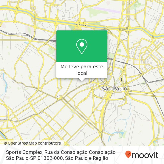 Sports Complex, Rua da Consolação Consolação São Paulo-SP 01302-000 mapa