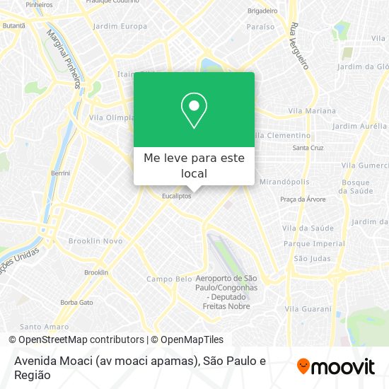 Avenida Moaci (av moaci apamas) mapa