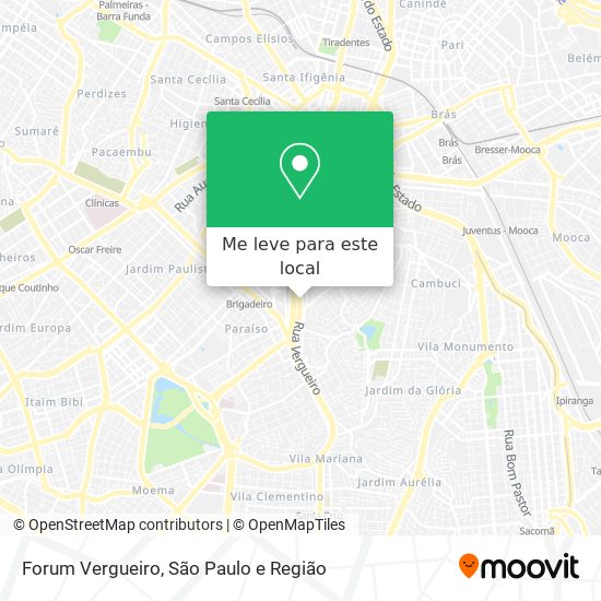 Forum Vergueiro mapa