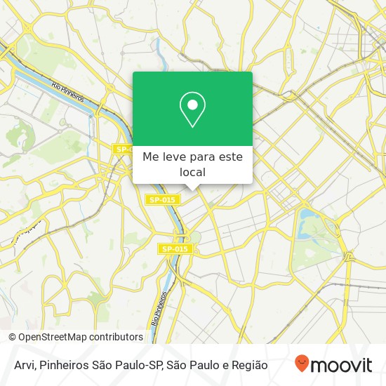 Arvi, Pinheiros São Paulo-SP mapa