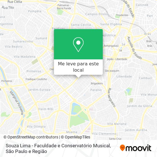 Souza Lima - Faculdade e Conservatório Musical mapa