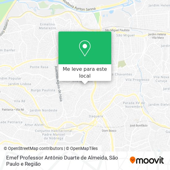 Emef Professor Antônio Duarte de Almeida mapa