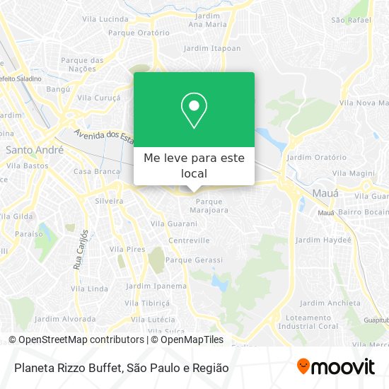 Planeta Rizzo Buffet mapa