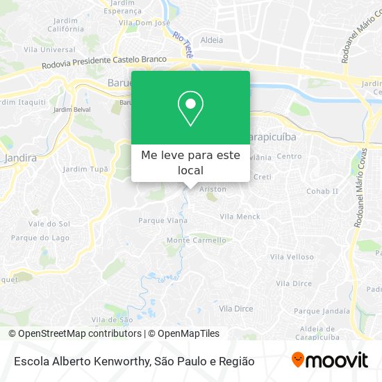 Escola Alberto Kenworthy mapa