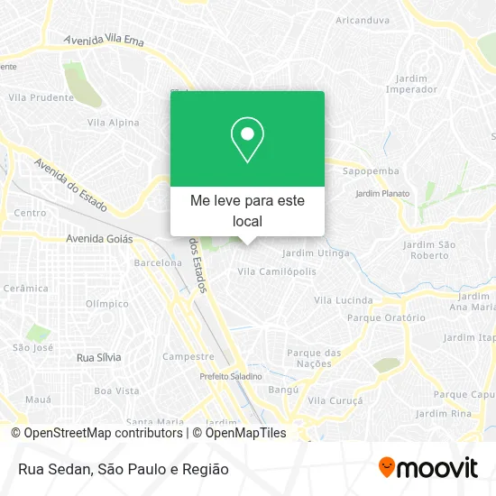 Rua Sedan mapa