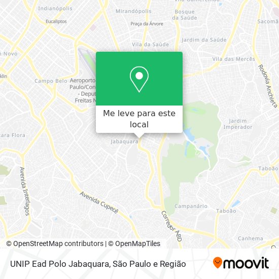 UNIP Ead Polo Jabaquara mapa