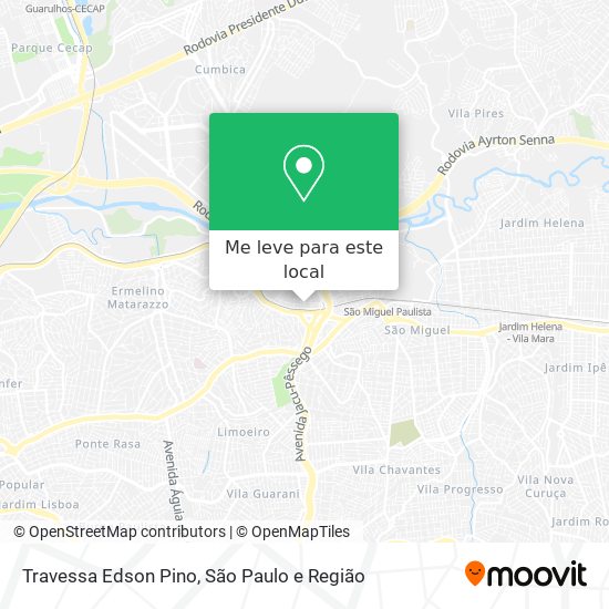 Travessa Edson Pino mapa