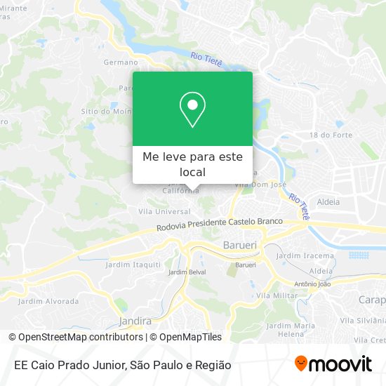 EE Caio Prado Junior mapa