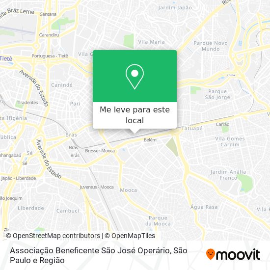 Associação Beneficente São José Operário mapa