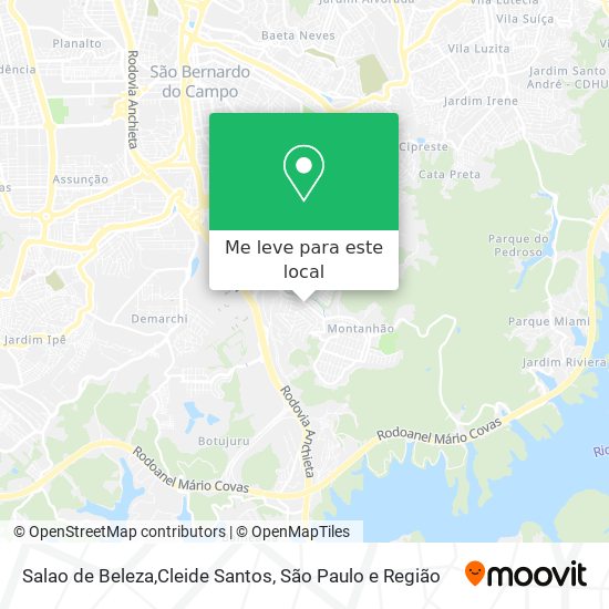Salao de Beleza,Cleide Santos mapa