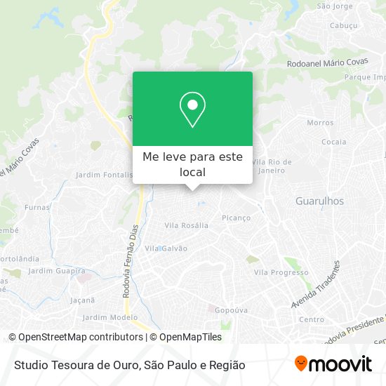 Studio Tesoura de Ouro mapa