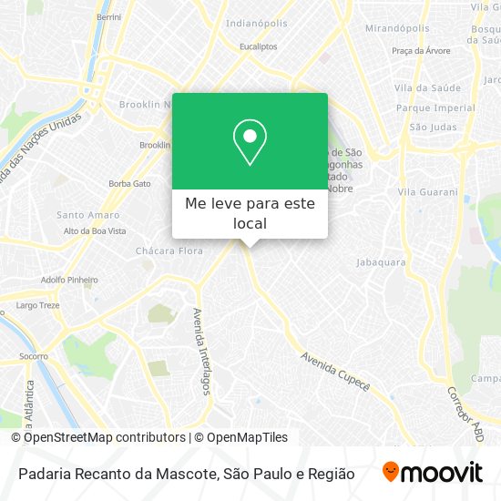 Padaria Recanto da Mascote mapa