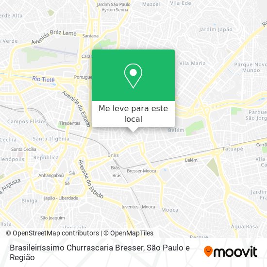 Brasileiríssimo Churrascaria Bresser mapa